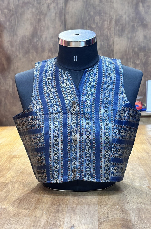 Kajal - Blue Sleeveless Blouse