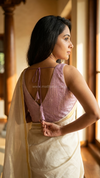 Tanira- Lilac Blouse (Attachable Sleeves)