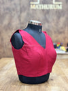 Kiara - Maroon Blouse (Attachable Sleeves)