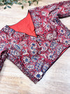 Daily Flex- Maroon Multi Floral Strechable Blouse