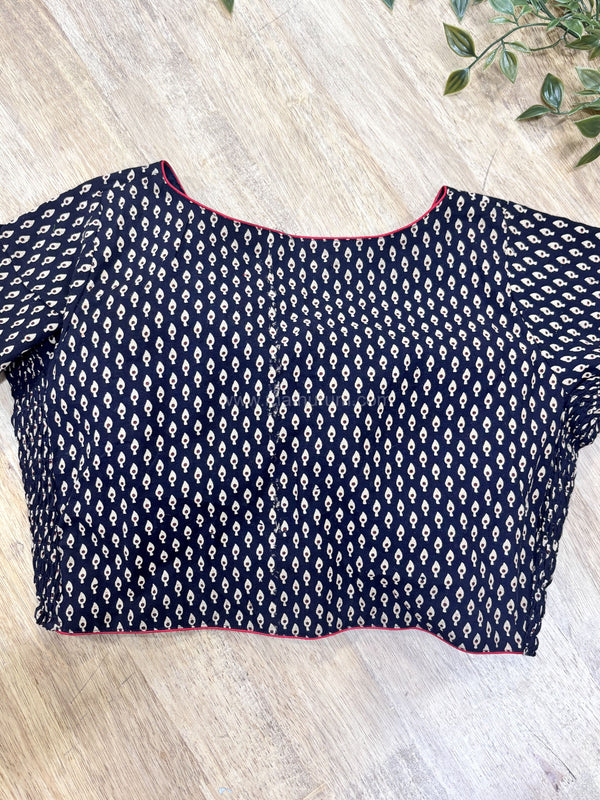 Daily Flex- Black Eye Strechable Blouse