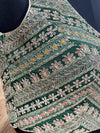 Zarina - Green Blouse (Attached Sleeves)