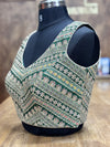 Zarina - Green Blouse (Attached Sleeves)
