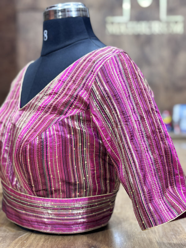 Suhani -Majenta blouse (Elbow Sleeve)