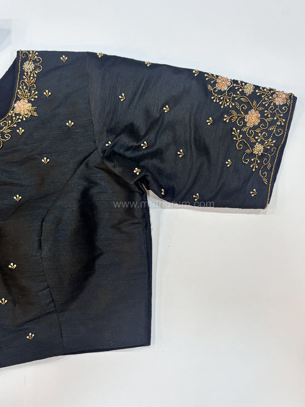 Handwork- Black Blouse Pattern 1