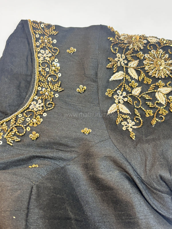 Handwork- Black Blouse Pattern 2