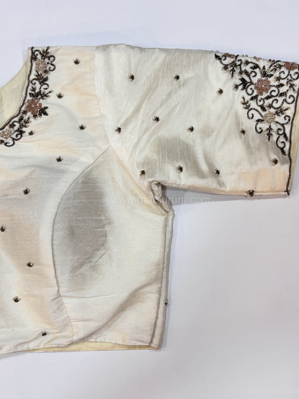 Handwork- White Blouse Pattern 1