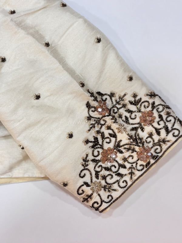 Handwork- White Blouse Pattern 1