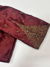 Handwork- Maroon Blouse Pattern 3