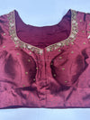 Handwork- Maroon Blouse Pattern 2