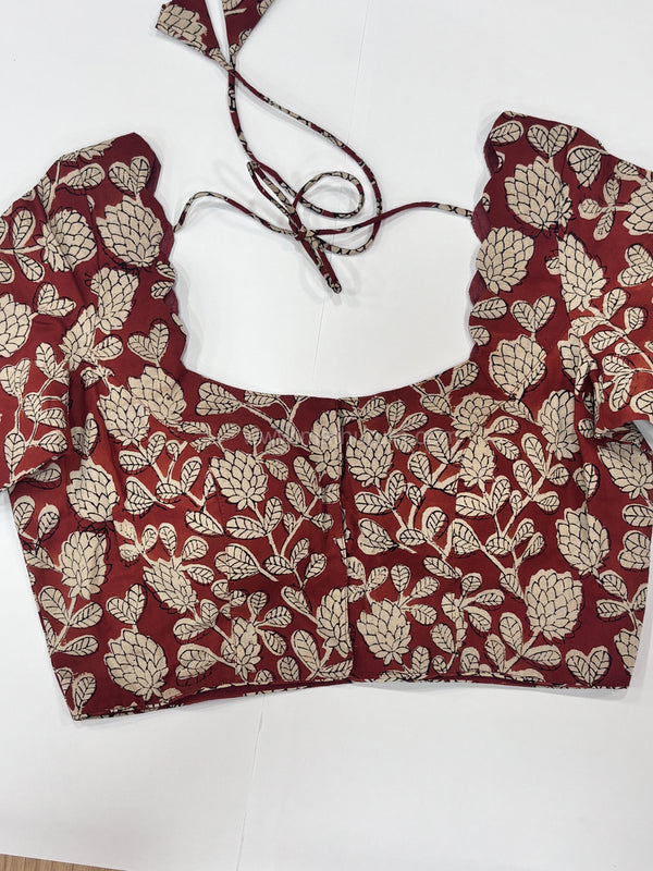 Sindoor- Maroon Blouse