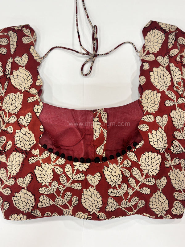 Sindoor- Maroon Blouse