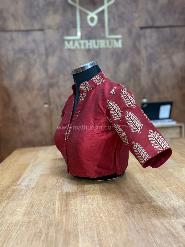 Tara - Maroon Blouse