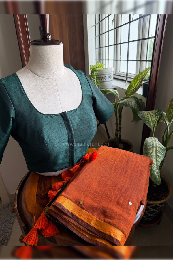 Thendral Combo- Burnt Orange/Dark Green