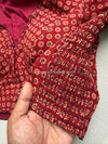 Daily Flex- Maroon Star Strechable Blouse