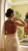 Kajal - Maroon Sleeveless Blouse